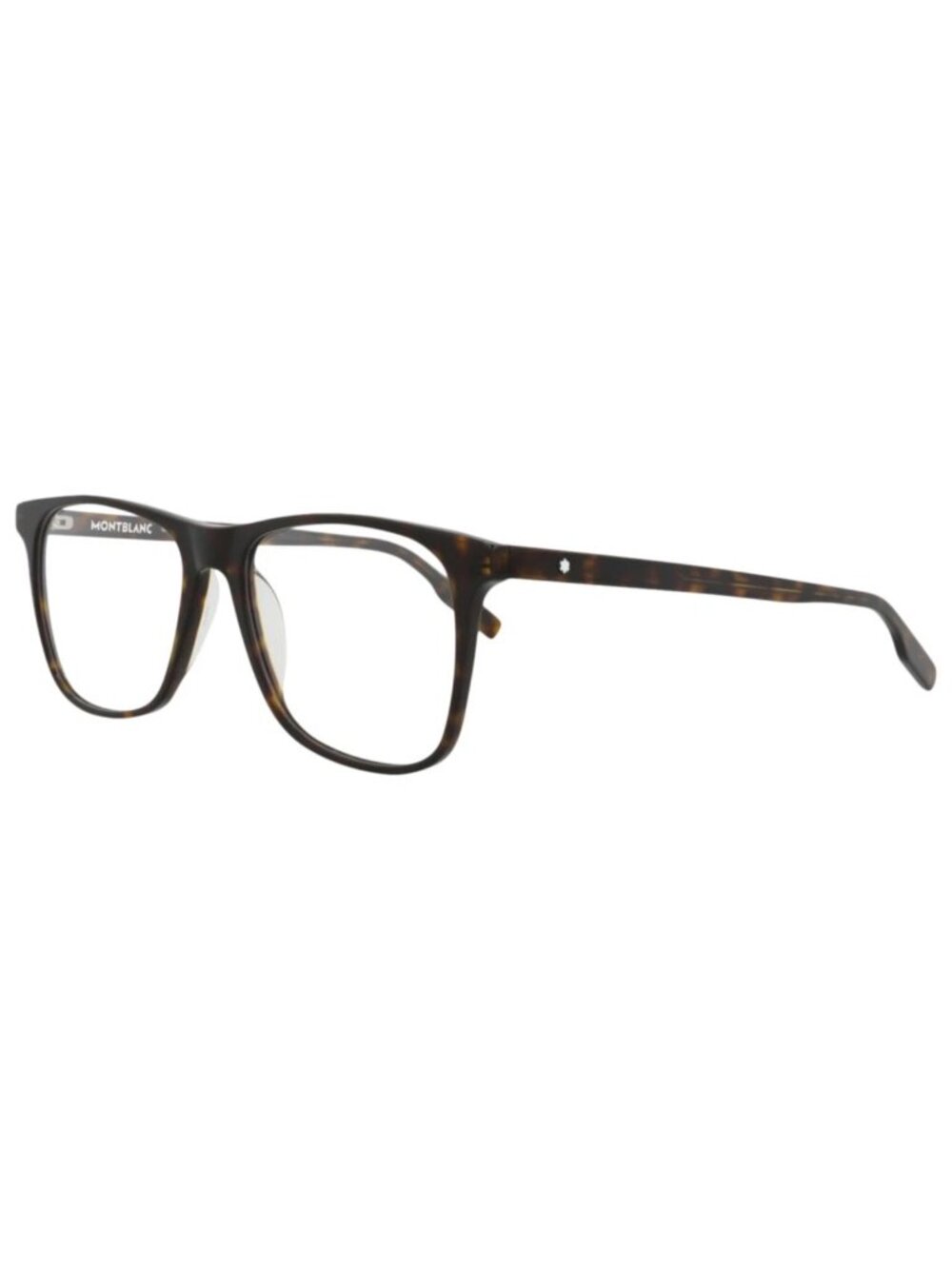 New Montblanc Women's Eyeglasses Square Rectangle Acetate Frame Mens Havana